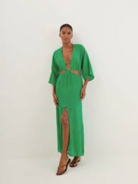 VIX Paula Hermanny ALLIE LONG Green COVER-UP NWT Size Medium